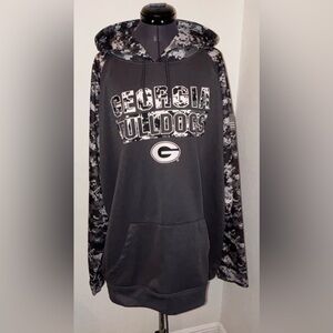 Colosseum Georgia Bulldogs Black Digital Camo Hoodie.